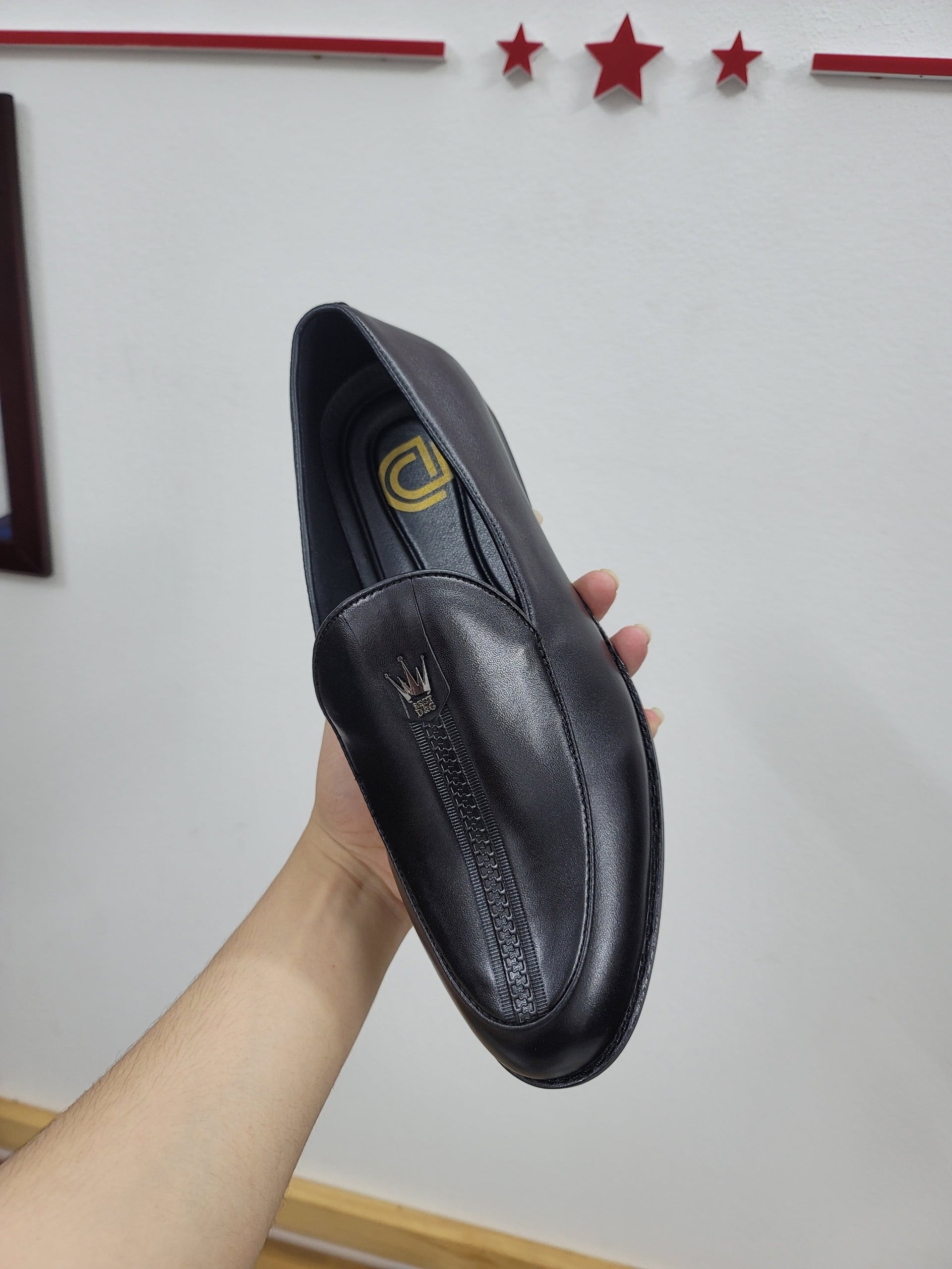 CS29 - Giày lười da đen cổ điển ảnh 5