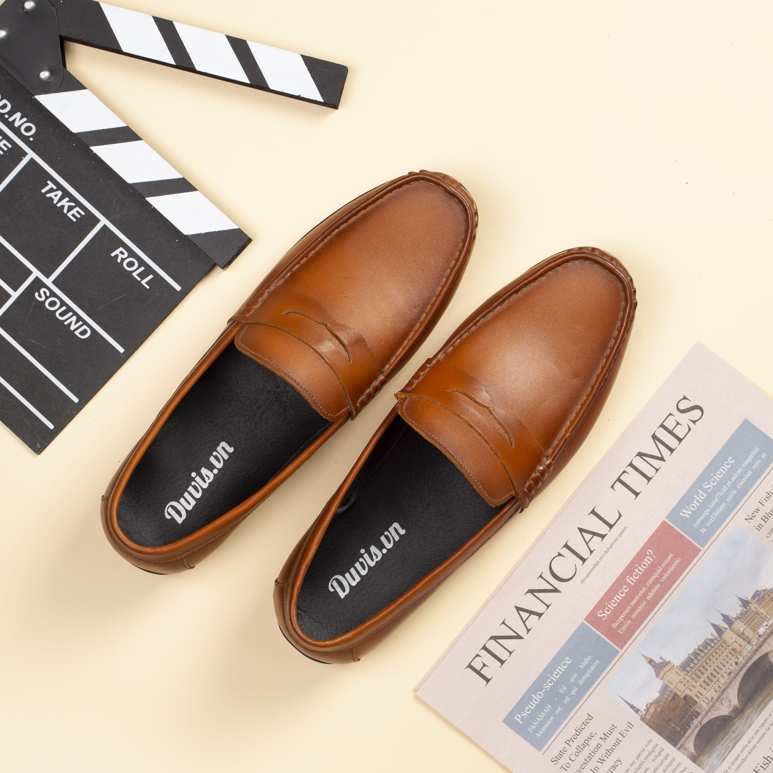 L322 - Giày Lười Da Bò ảnh 7