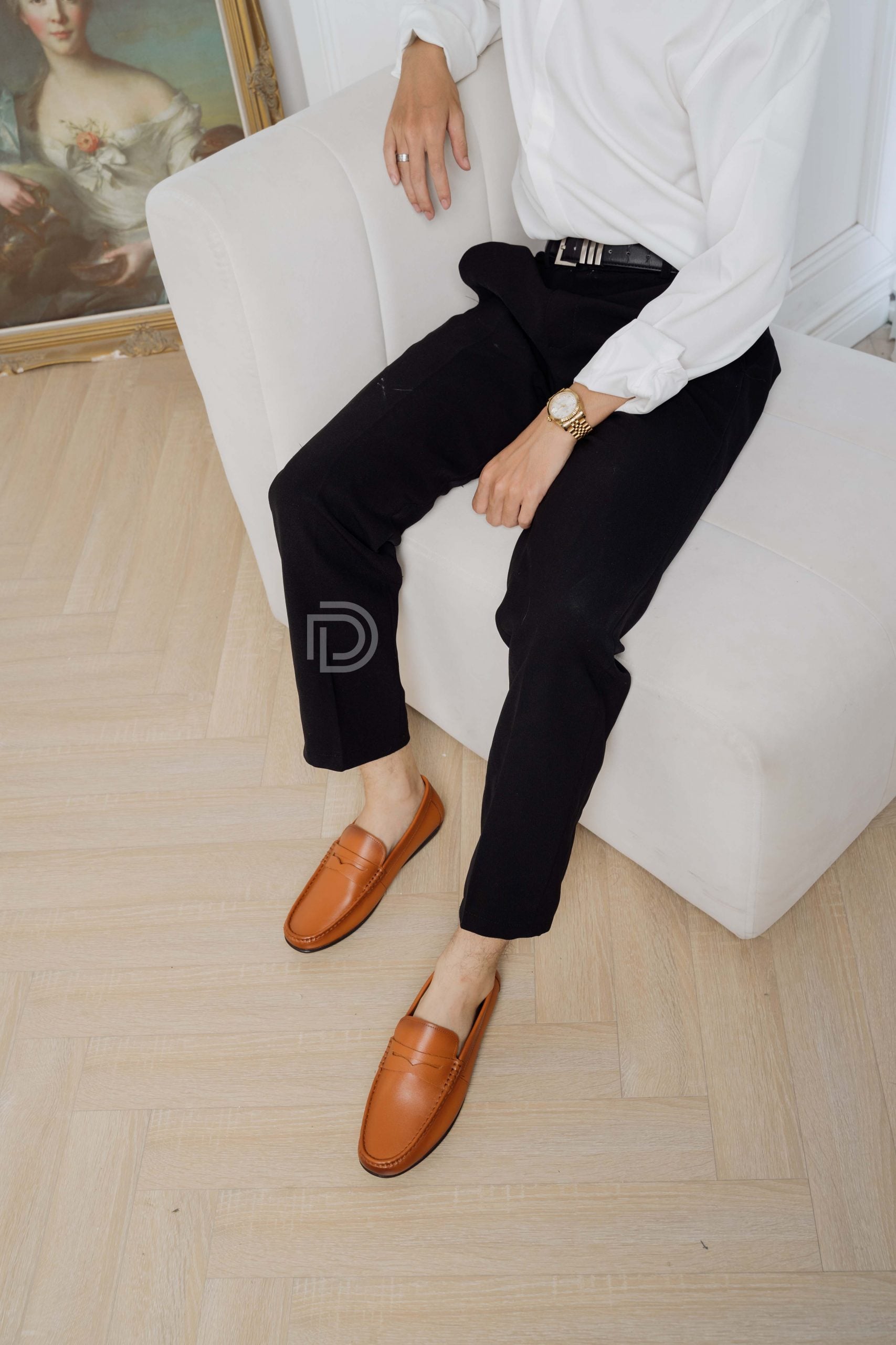 L322 - Giày Lười Da Bò ảnh 11