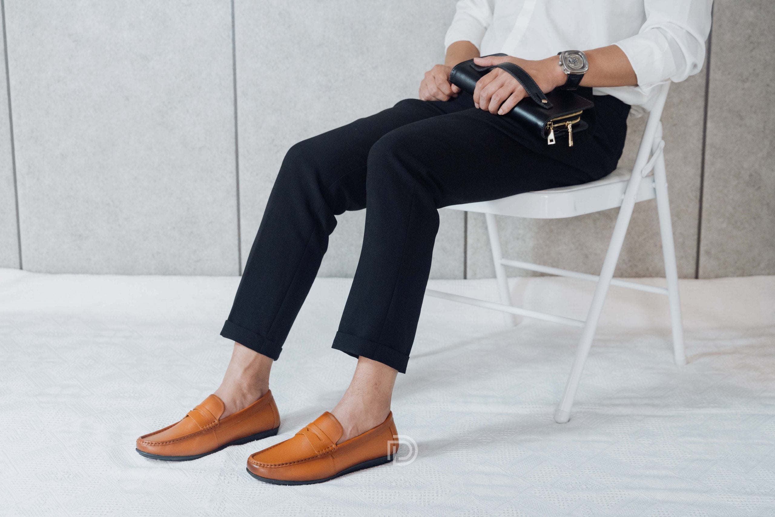 L322 - Giày Lười Da Bò ảnh 2