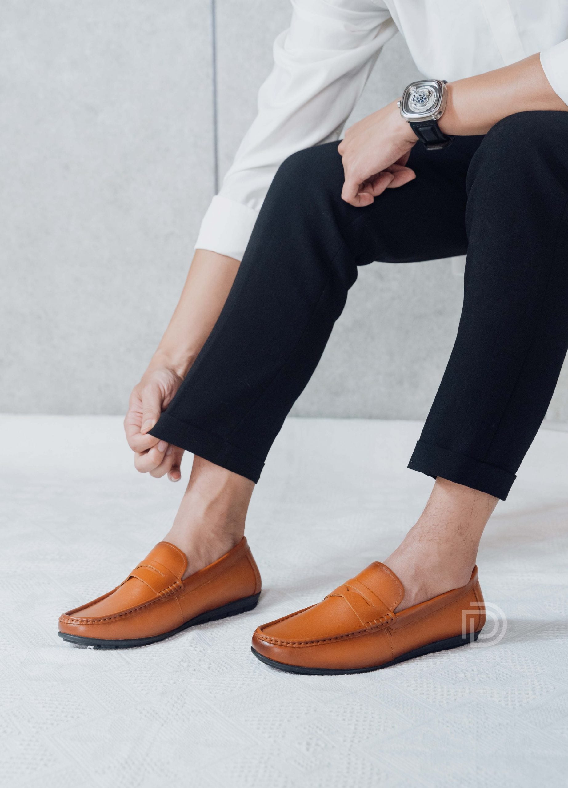 L322 - Giày Lười Da Bò ảnh 8