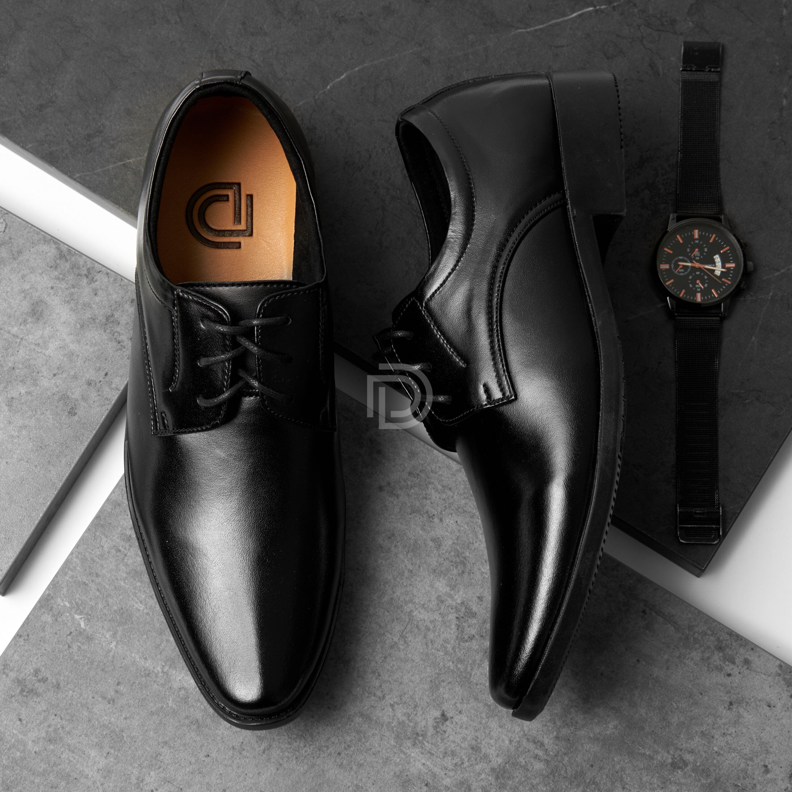 CS20 - Giày tây nam da đen ảnh 2