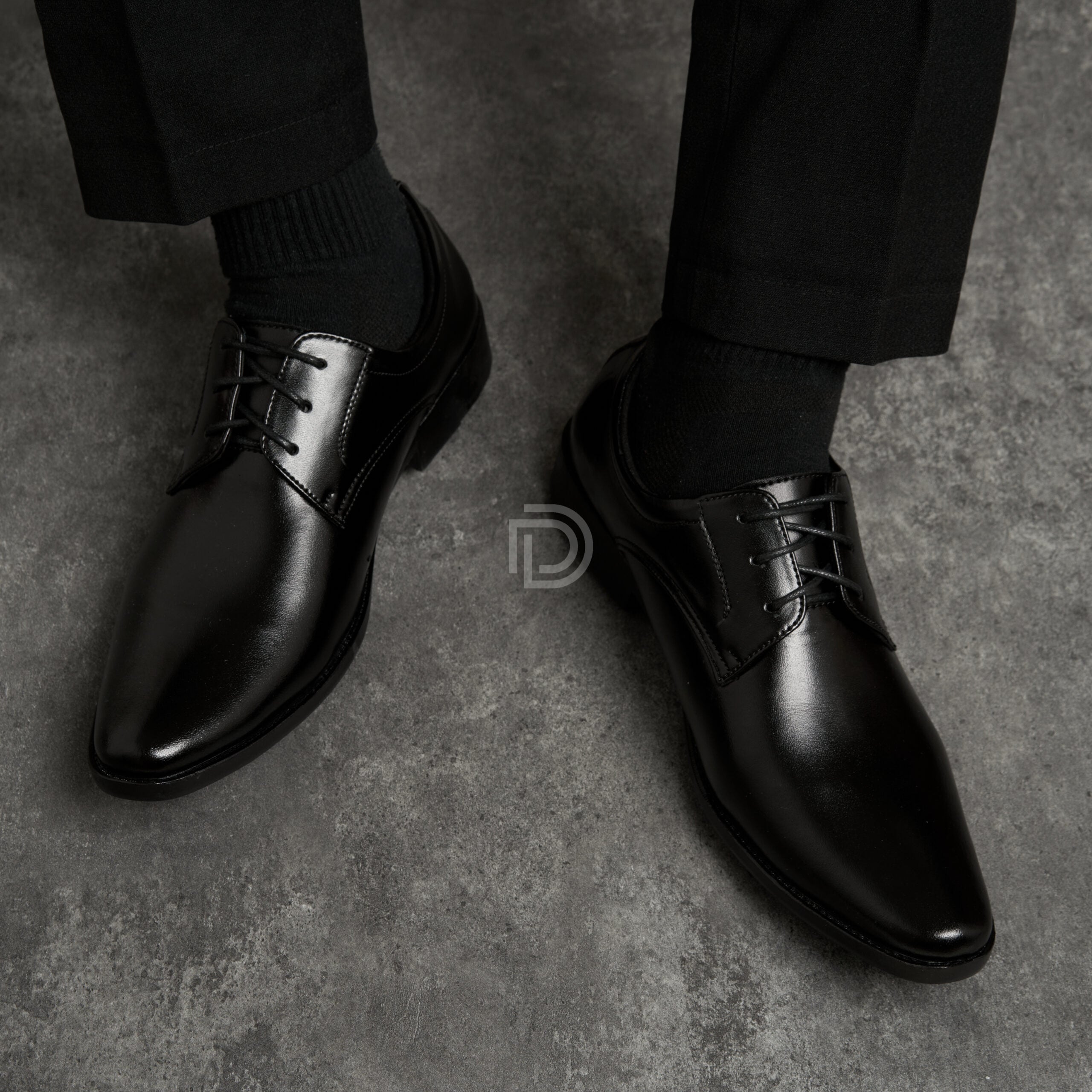 CS20 - Giày tây nam da đen ảnh 5