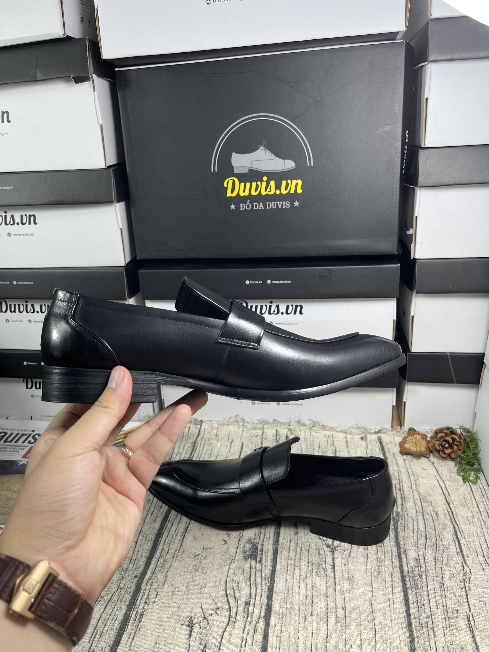 CX39 - Giày lười nam da bò ảnh 2