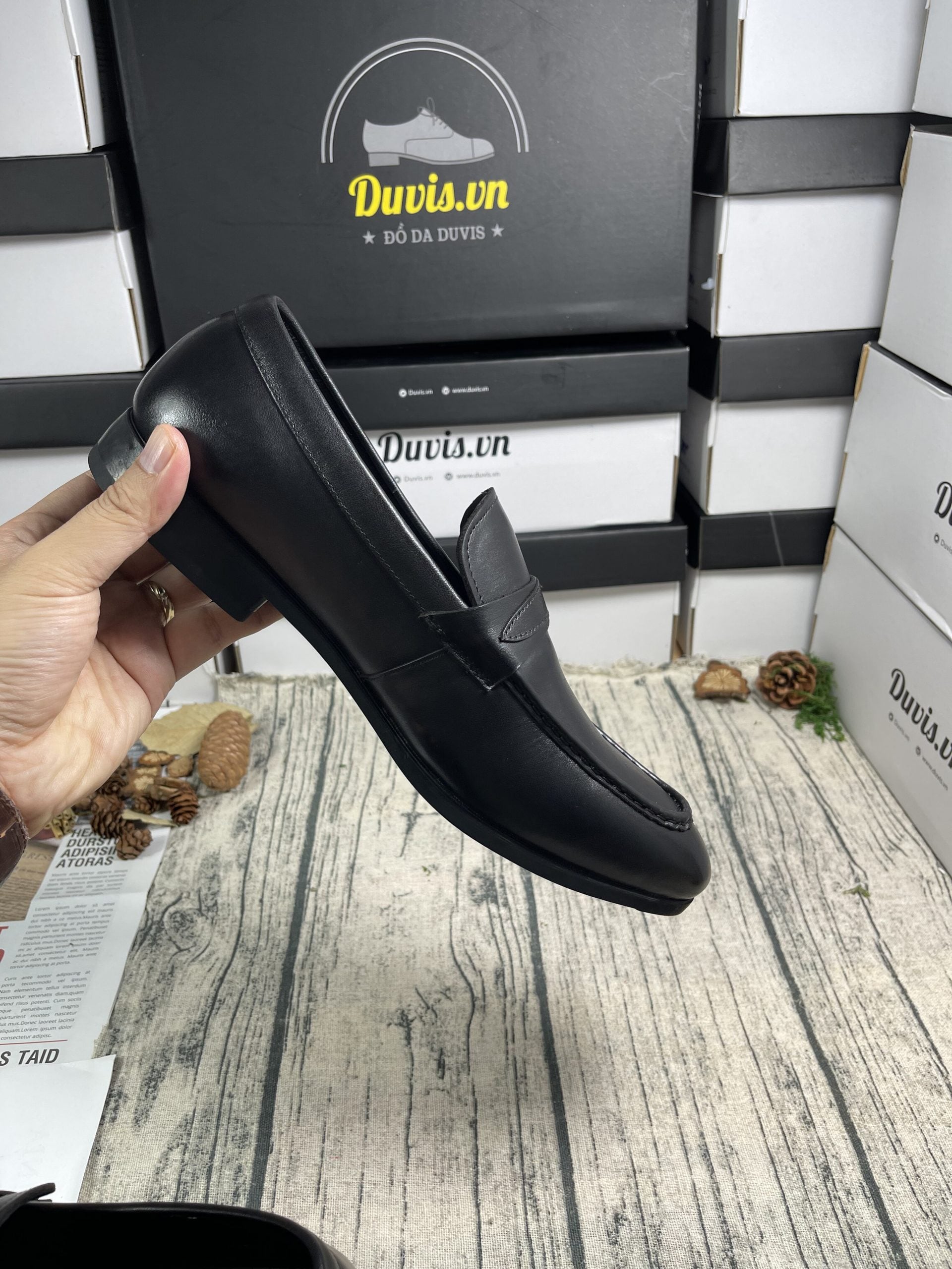 CX12 - Giày lười Da Bò ảnh 2