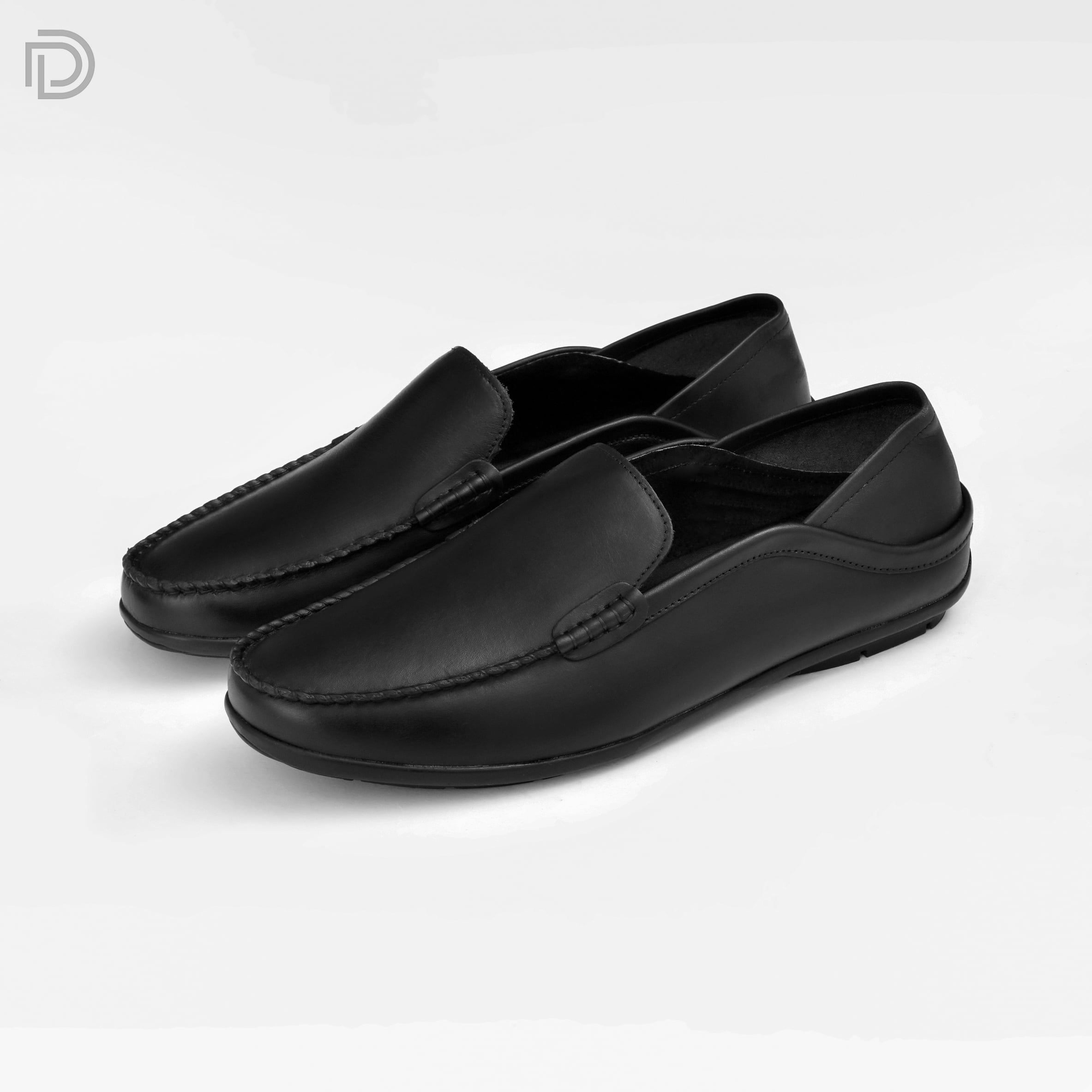 LD21 - Giày lười nam đen ảnh 2