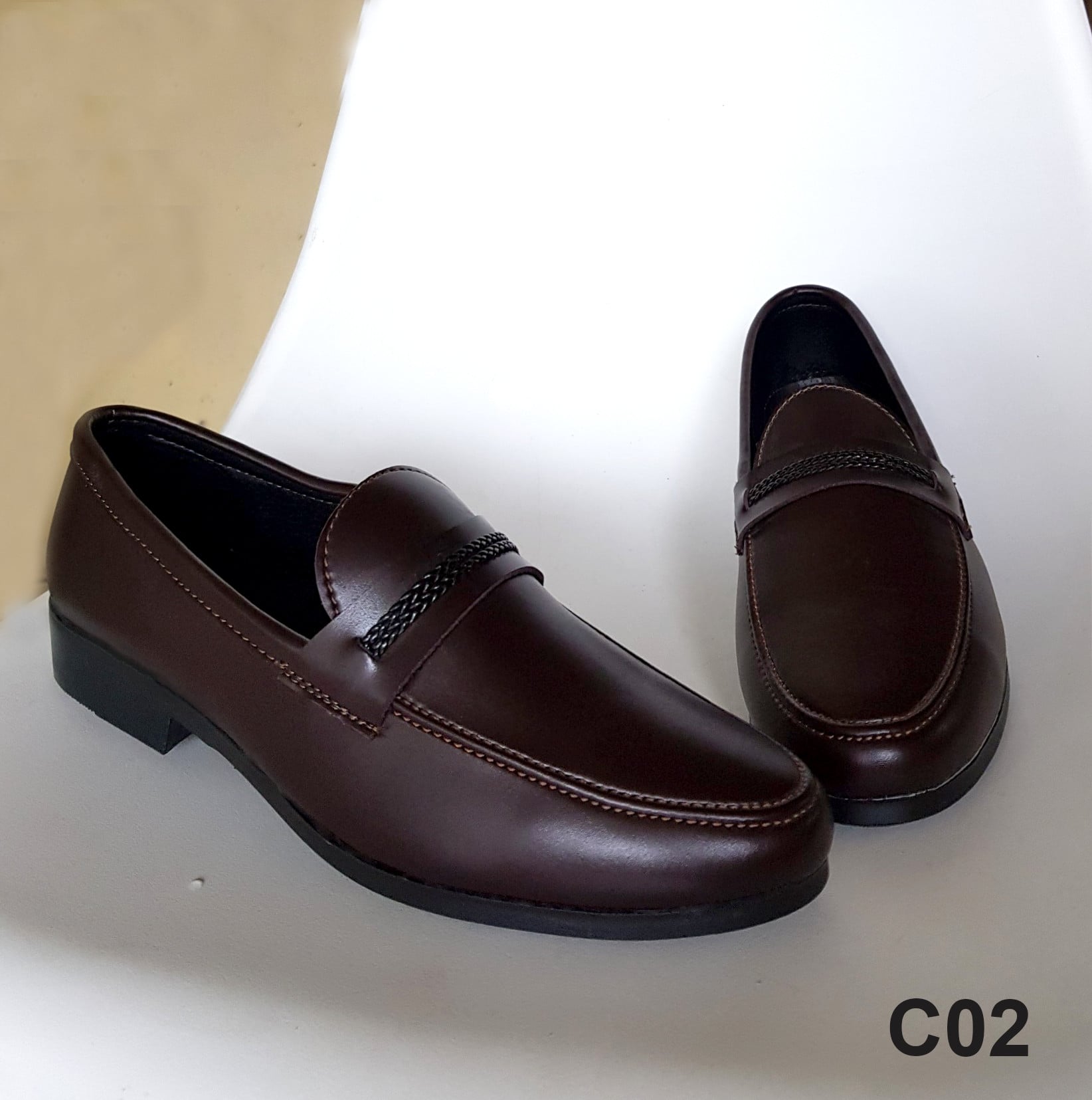 PUC02 - Giày Lười Da Công Sở ảnh 2