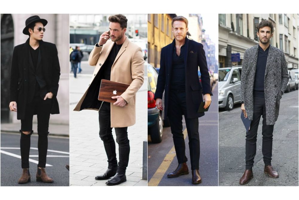 Giày boot hàn quốc nam – lịch lãm với áo khoác dáng dài