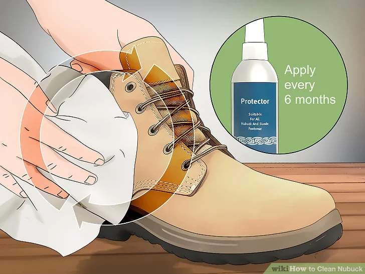 Lau giày và sử dụng dưỡng chất bảo vệ da (Nguồn: Internet)